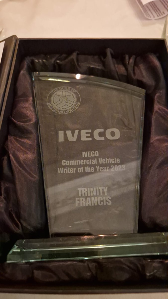 Still a little bit in shock after last night at <a href="/RoyalAutomobile/">Royal Automobile Club</a> for <a href="/gomw_uk/">The GoMW</a>
awards 🤯

A big thank you to <a href="/IVECO/">IVECO</a>, <a href="/WillShiers/">Will Shiers</a> and the whole <a href="/Comm_Motor/">Commercial Motor</a> team, I couldn't have done it without you!