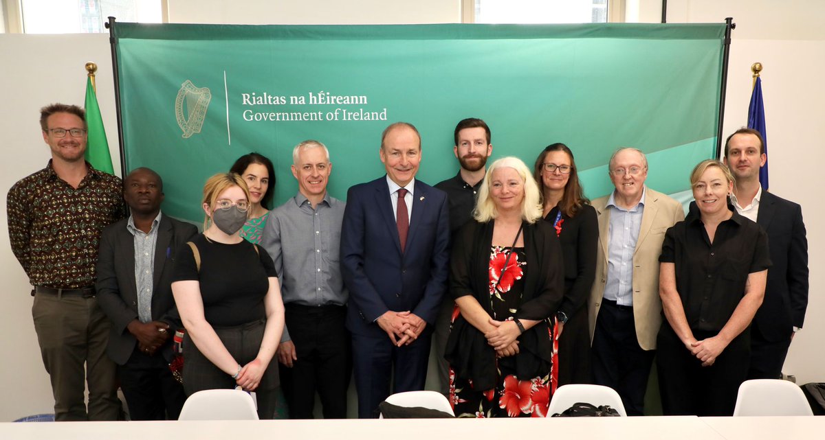 DavidTcd's tweet photo. NGOs/Civil Society meeting with the Tánaiste at #COP28. Great to ask Micheál Martin for the Irish gov. to push for "phasing out of fossil fuels" in the final COP28 text, without the wiggle words/phrases: "unabated...", " accelerate efforts towards..."@TCDBusiness @tcddublin https://t.co/5ESjeJY5oN