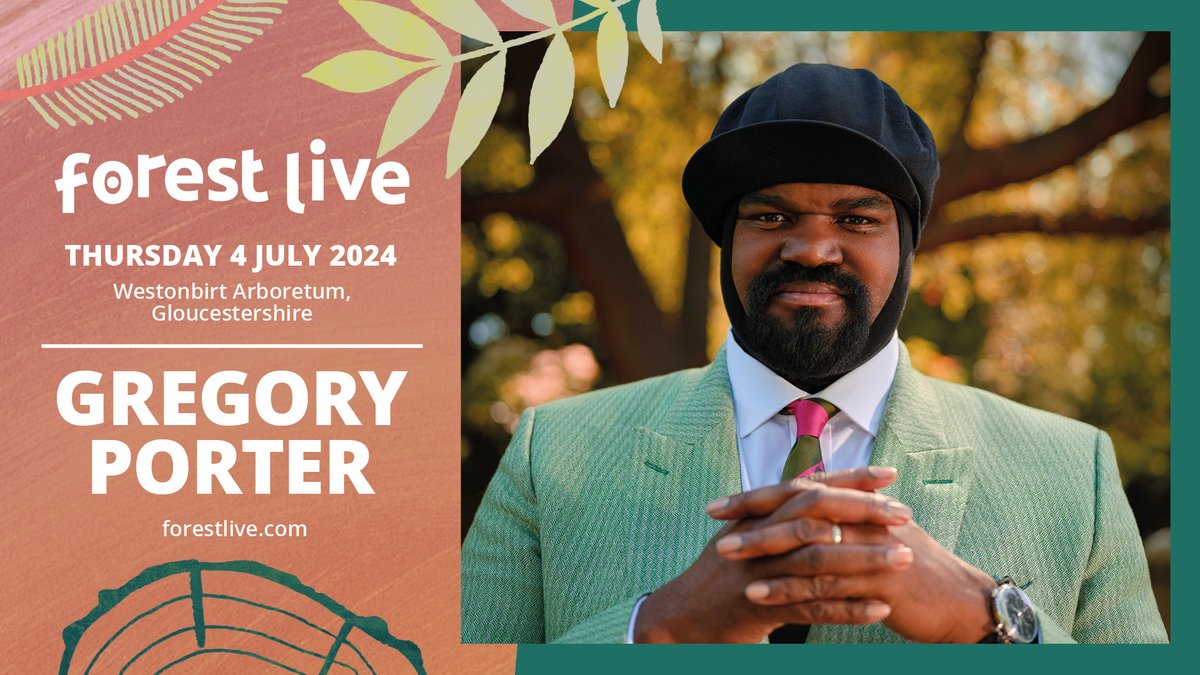 Tickets are on sale for @GregoryPorter at #ForestLive24🎤🌳 Get your tickets now for a summer evening at Westonbirt Arboretum, surrounded by trees and sensational live music 🎶🌲forestlive.com