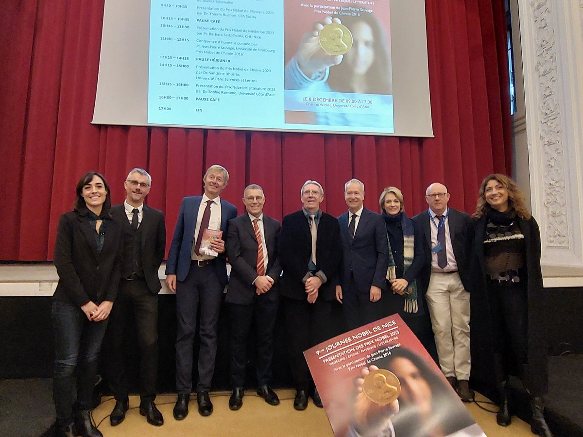 CNRS Côte d’Azur (@cnrs_dr20) on Twitter photo #AnnéePhysique Début de la 9ème édition de la #JournéeNobeldeNice en partenariat avec <a href="/CNRS_DR20/">CNRS Côte d’Azur</a> <a href="/SuedeenFR/">Suède en France</a> <a href="/AmbassadeurSe/">Håkan Åkesson, Ambassadeur de Suède en France</a> <a href="/NiceChemistry/">Institut Chimie Nice</a> <a href="/CNRSchimie/">CNRS Chimie</a> <a href="/reseauSCF/">Société Chimique de France (SCF)</a> <a href="/CNRSphysique/">CNRS Physique</a> <a href="/SFP_officiel/">Société Française de Physique</a> au @campusvalrose à <a href="/VilledeNice/">Ville de Nice</a> !
Programme anneedelaphysique.cnrs.fr/agenda/journee… #AnnéePhysique Début de la 9ème édition de la #JournéeNobeldeNice en partenariat avec <a href="/CNRS_DR20/">CNRS Côte d’Azur</a> <a href="/SuedeenFR/">Suède en France</a> <a href="/AmbassadeurSe/">Håkan Åkesson, Ambassadeur de Suède en France</a> <a href="/NiceChemistry/">Institut Chimie Nice</a> <a href="/CNRSchimie/">CNRS Chimie</a> <a href="/reseauSCF/">Société Chimique de France (SCF)</a> <a href="/CNRSphysique/">CNRS Physique</a> <a href="/SFP_officiel/">Société Française de Physique</a> au @campusvalrose à <a href="/VilledeNice/">Ville de Nice</a> !
Programme anneedelaphysique.cnrs.fr/agenda/journee…