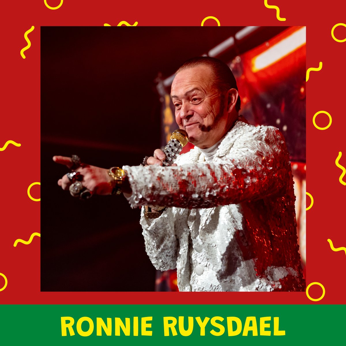 Fienpreuvers's tweet photo. Vrijdag 15 december start de verkoop!

Hoogste tijd om de eerste artiest bekend te maken. De zaterdag dansen we de hele nacht en zingen we alle liedjes mee. Met niemand minder dan rasentertainer Ronnie Ruysdael is het altijd feest in de tent! https://t.co/PvkrhhwFlW