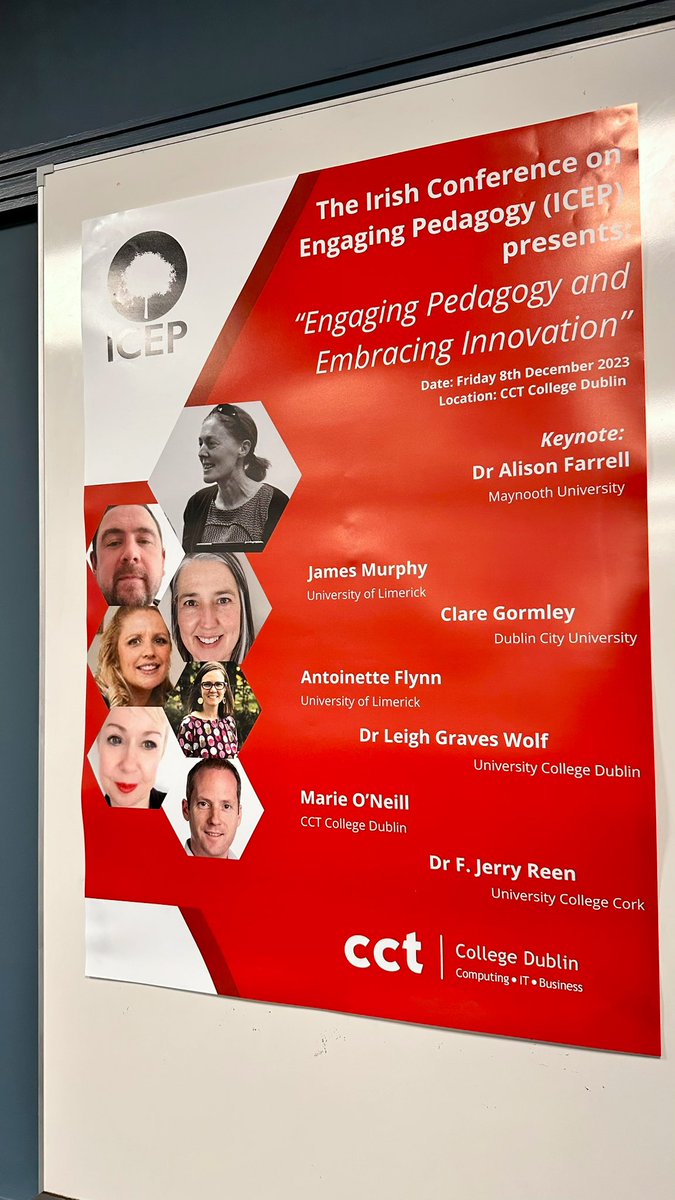 Rob L (he/him) (@lowneyrob) on Twitter photo Kicking off the Christmas season with the invigorating <a href="/ICEPConference/">Irish Conference for Engaging Pedagogy</a> today! Lovely to be back at the host venue <a href="/cctcollege/">CCT College Dublin</a>, where I attended my very first #ICEP 8 years ago!
<a href="/FionaORiordan/">Fiona O'Riordan, Ed.D., SFHEA</a> <a href="/ruthnibheolain/">Ruth Ní Bheoláin (she/her)</a> <a href="/Karen_Buckley_/">Karen Buckley (she/her)</a> @MMFitzp Kicking off the Christmas season with the invigorating <a href="/ICEPConference/">Irish Conference for Engaging Pedagogy</a> today! Lovely to be back at the host venue <a href="/cctcollege/">CCT College Dublin</a>, where I attended my very first #ICEP 8 years ago!
<a href="/FionaORiordan/">Fiona O'Riordan, Ed.D., SFHEA</a> <a href="/ruthnibheolain/">Ruth Ní Bheoláin (she/her)</a> <a href="/Karen_Buckley_/">Karen Buckley (she/her)</a> @MMFitzp