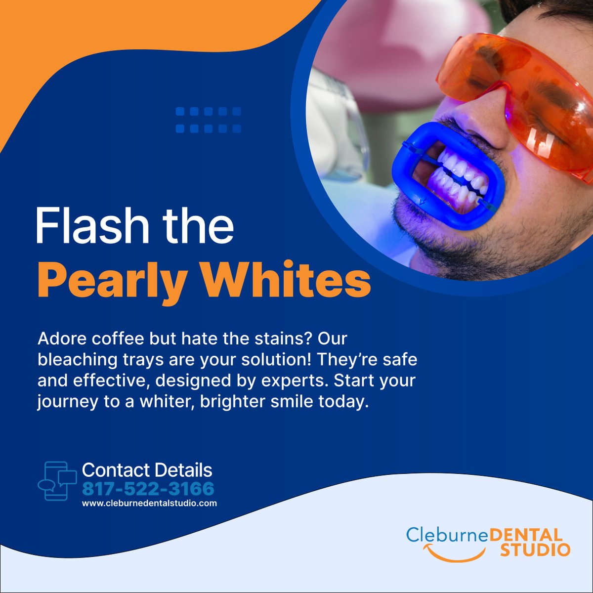 cleburnedntlstd's tweet image. Can&apos;t quit coffee but battling with the stains? Our safe, effective bleaching trays, designed by dental experts, are here to make your teeth sparkle again.

#CleburneTX #DentalCare #TeethBleaching