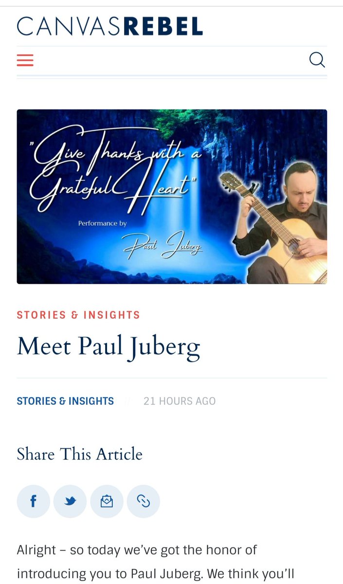 JubergPaul's tweet photo. PRAISE GOD! CANVASREBEL MAGAZINE JUST FEATURED MY STORY!
❤️🔥👉https://t.co/GLSMy9KvPm
#pauljuberg #sanjosecalifornia #musicministry #musician #musicproducer #guitarist #sologuitar #filmmaker #flamesministry #FeaturedStory #canvasrebelmagazine #magazinearticle #TheSupernatural https://t.co/KL2EKUDkVe