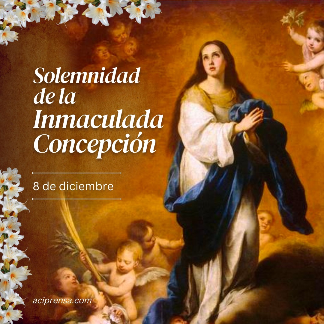 aciprensa's tweet photo. Hoy, 8 de diciembre, celebramos la Solemnidad de la Inmaculada Concepción de la Santísima Virgen María y también, a la Virgen Desatanudos, la advocación mariana preferida del Papa Francisco.⁣
⁣
Hoy la Iglesia Católica recuerda, con gratitud y alegría, el designio divino por el que la Madre de Jesús quedó preservada del pecado original desde el momento mismo de su concepción.⁣
⁣
Que María goce de tal privilegio es solo entendible en el marco del plan divino de la salvación, cuyo centro es Cristo. Por eso, la Iglesia ha tenido a bien erigirlo como dogma de fe: todo católico está obligado a creer y defender esta certeza, preservada por la Iglesia como don único.⁣
⁣
El Papa Pío IX, a pedido de muchos obispos y fieles, en comunión plena con toda la Iglesia, proclamó el 8 de diciembre de 1854 la bula “Ineffabilis Deus” (Dios inefable), donde se decreta este dogma.⁣
⁣
Más información:
👉 https://t.co/lkFqBuJNRe
