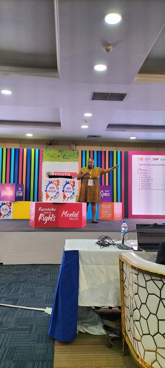 UshindiWomen's tweet photo. Happening now: Youths Advocating for increased funding for mental health services and initiatives that focus on improving adolescents'access to comprehensive healthcare, including #MentalHealthSupport and #ASRHR services #UNFPAHACKLAB #MentalHealthMatters #YouthConnektAfrica2023 https://t.co/ocS7wsjDcT