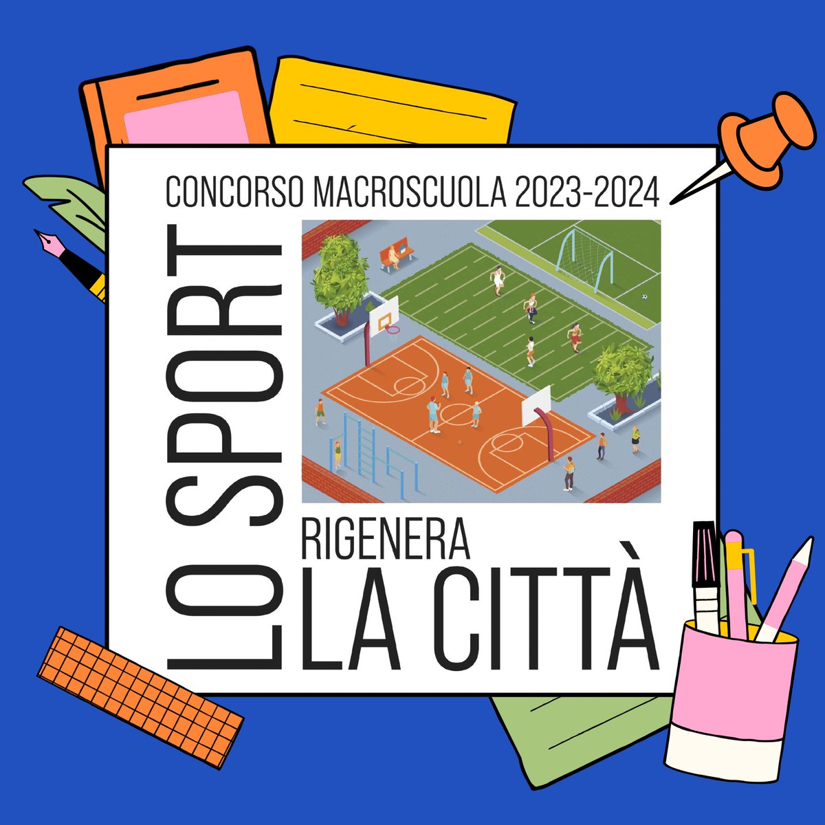 ANCEgiovani's tweet photo. Ultimi giorni per aderire allâedizione 2023-24 del concorso di idee #MACROSCUOLA
Siamo impazienti, anche questâanno, di ricevere i progetti dei ragazzi e di conoscere le loro idee in tema di #rigenerazione #infrastrutturesportive e #sostenibilitĂ https://t.co/qnHDDywaCD