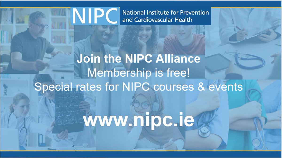 Have you joined the NIPC Alliance yet? It’s free to join! Gain access to •past presentations & webinars •special rates to all NIPC events •monthly newsletter with the latest news on preventive cardiovascular healthcare Join now⬇️ nipc.ie/join-the-nipc-…