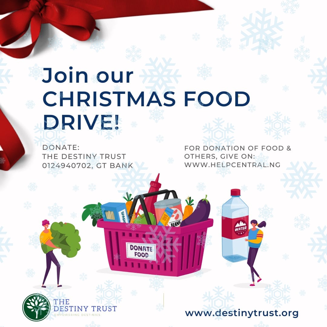TheDestinyTrust's tweet image. What is Christmas without love?🥰
Join us in making this Christmas special! Let&apos;s spread joy, one family at a time. 🤗

#FoodDrive #TogetherForChristmas #SpreadTheJoy