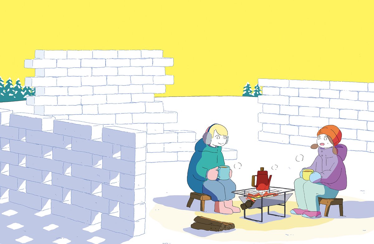 雑誌『プレジデントFamily』の表紙を担当しています。2023年冬号は、雪のブロックをさまざまな並びで積んでいく子どもたちを描きました。

アートディレクション:城所潤さん
デザイン:関口新平さん、大谷浩介さん(ジュン・キドコロ・デザイン)
プレジデント 