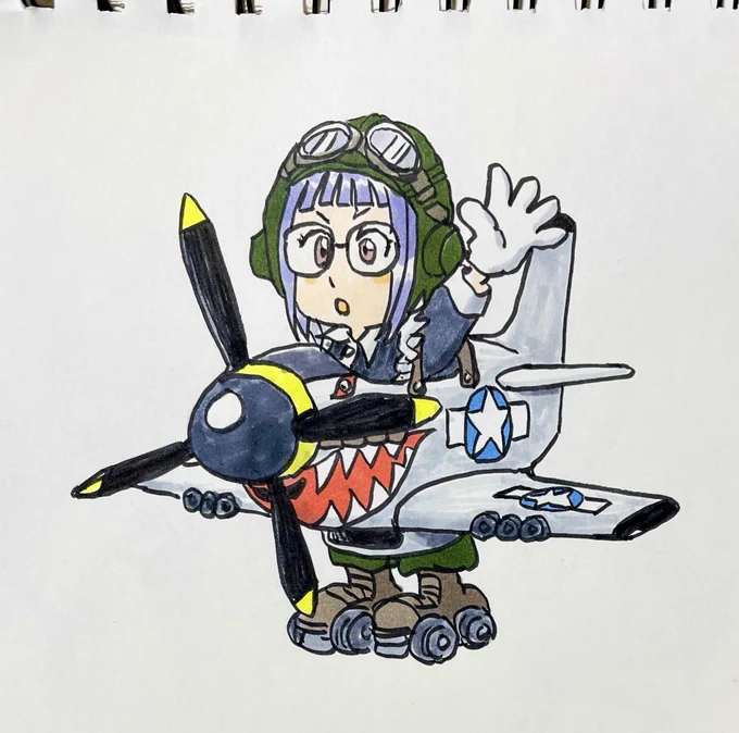#プロペラ機を貼るんだP51DとF6F 