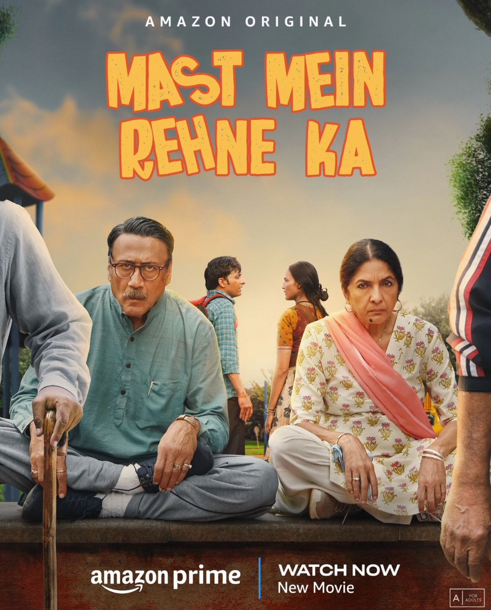 Watched this beautiful slice of life film #MastMeinRehneKa directed by the very talented #VijayMaurya Hats off to you @bindasbhidu - what a superlative performance It’s real refreshing to see you. Kudos the cast & crew and @PrimeVideoIN for backing such beautiful subjects 🌹