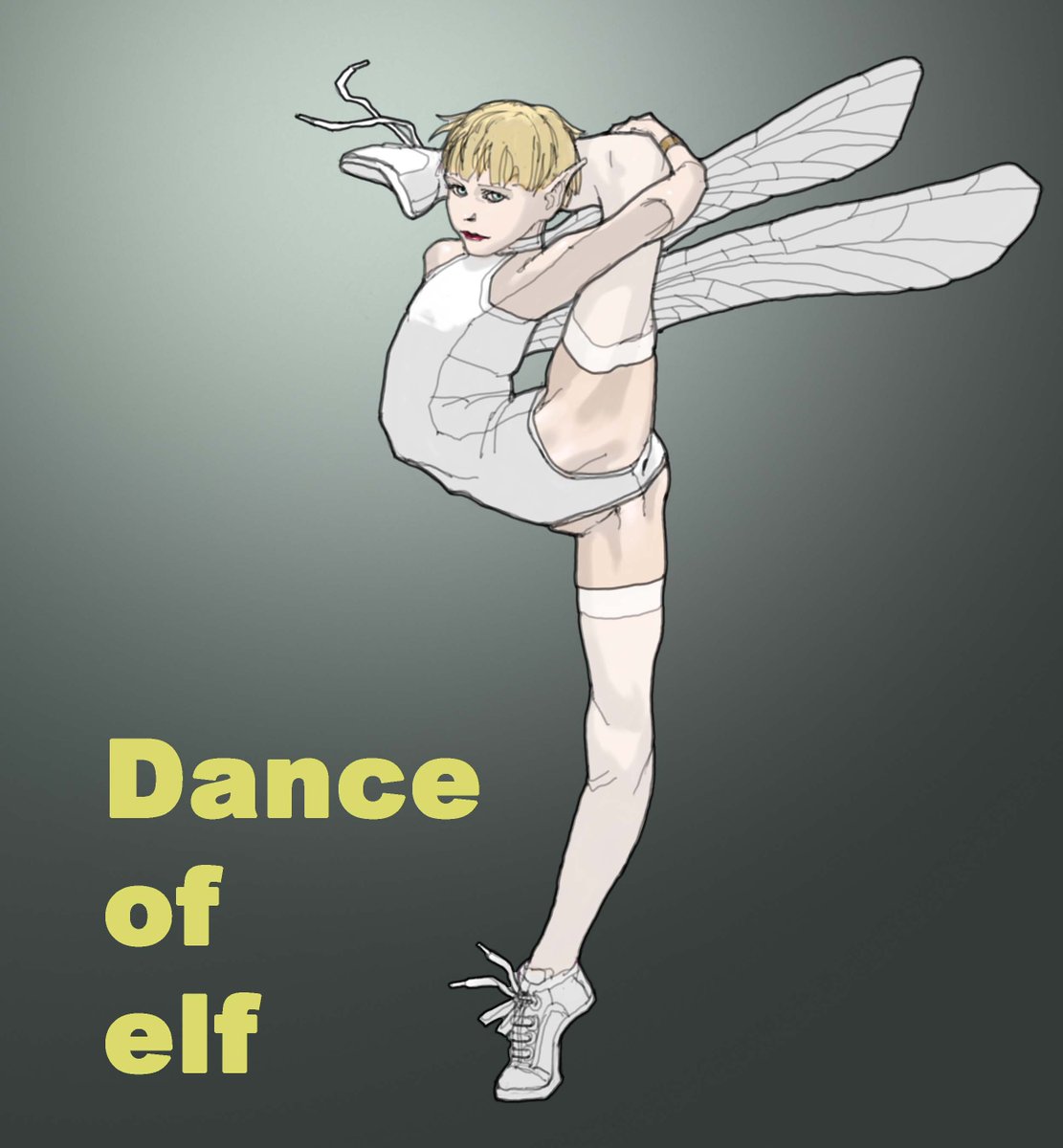「Dance of elves (このLeotardの色はかなり迷った 結局白がエ」|米田仁士 Hitoshi Yonedaのイラスト