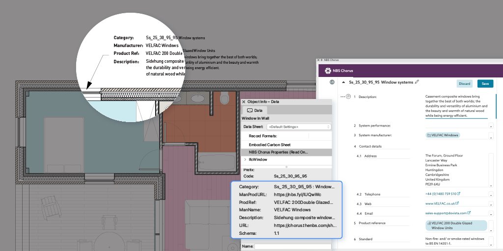 Vectorworks's tweet photo. @theNBS Chorus users, something new is coming your way! New shared parameters have been added enhancing the direct link between your Vectorworks model and specification content. Download the plugin to learn more. #Vectorworks #VectorworksPartnerNetwork #nbschorus https://t.co/Cjaf7cnfuA