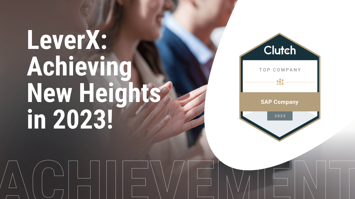 As we enter a promising year, we're thrilled to share some incredible news - #LeverX has been honored with multiple @Clutch_co Awards listed below, solidifying our position as a leader in various categories! 🥇 @SAP Company 2023 🥇 Logistics & Supply Chain Consulting Company