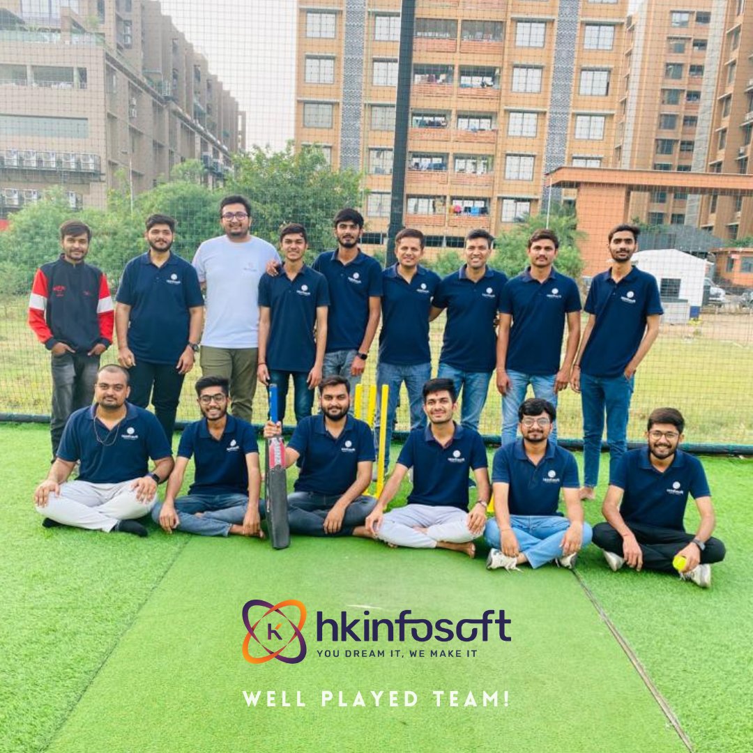 hkinfosoft's tweet image. Well Played Team! 🏏

Recently, Team @hkinfosoft rushed to the turf field to hit the boundaries. It is always fun to match the pace in Coding as well as Cricket.🙌🏻

#HKInfosoft #YouDreamITWeMakeIT #TeamWorkMakesTheDreamWork #CricketFever #CorporateSports #CricketTournament