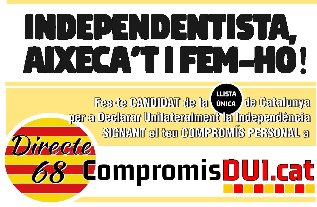 CatSerginho76's tweet photo. A mi m'agradaria saber quina o quines propostes, tenen tots aquests tuitaires amb molts seguidors que no repiulen mai res de @Directe68 @ResINDEPEcat i encara menys del #CompromisDui.cat per fer la independència de manera eficaç inclusiva i ràpida??? https://t.co/If0VD4KXHF