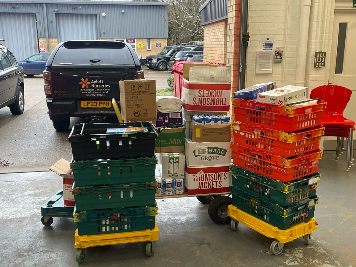 'We are delighted to have received a corporate donation from <a href="/Aylett/">Lynn Aylett</a> Nuries that was topped up with thoughtful extra donations from their wonderful staff. A total of 309.2kgs! This will make a huge difference to clients in need this Christmas, thank you.