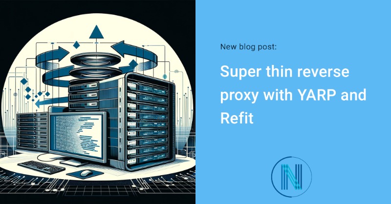 novacare_as's tweet photo. New blog post ✍️ Dive into our latest blog post where we explore YARP and Refit in creating an efficient reverse proxy! Learn how to streamline your .NET applications with centralized authentication, logging, and transformations 👇 https://t.co/Bf5qxS9s9S
