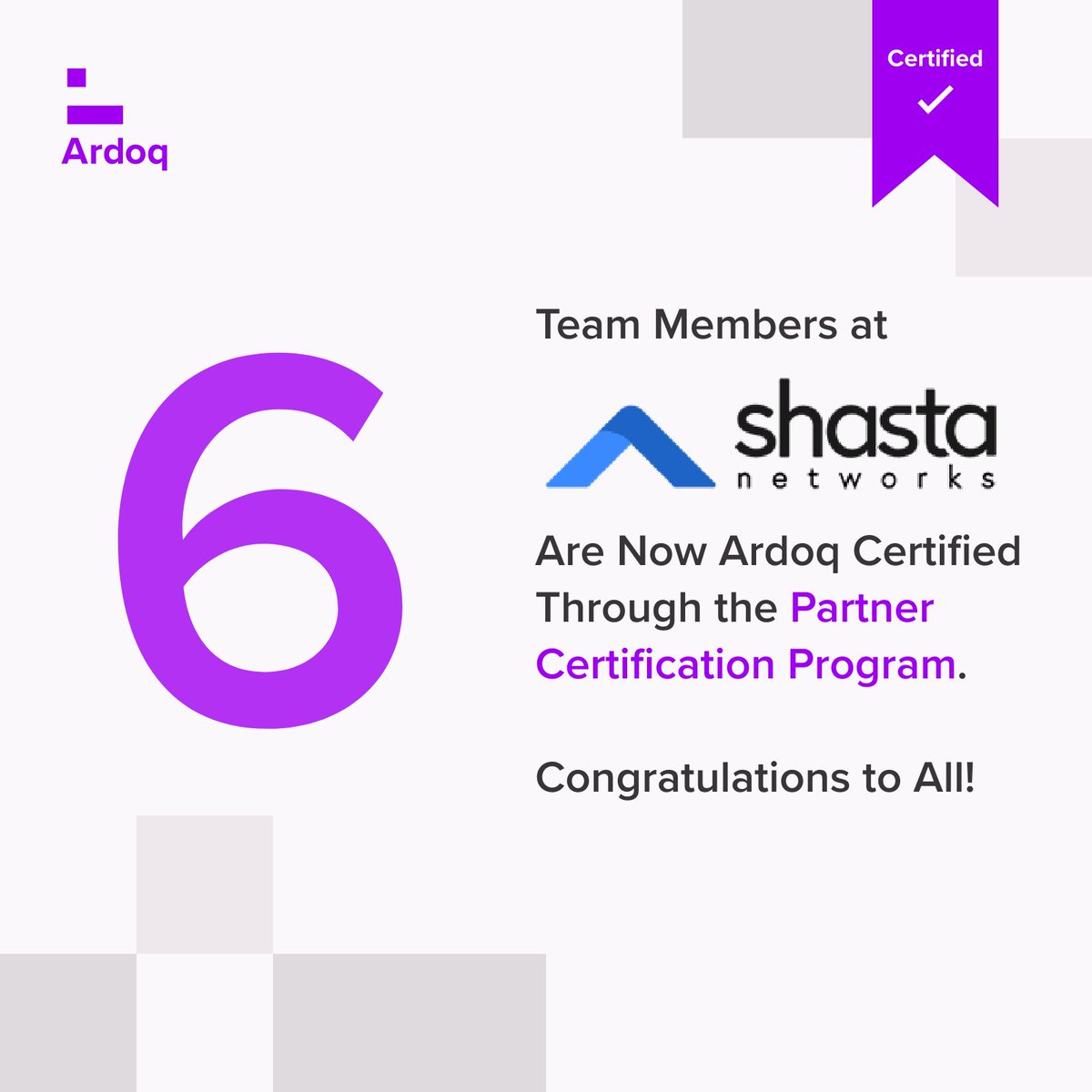 🌱 Kudos to the 6 professionals at Shasta Networks who've successfully become #ArdoqCertified. Your efforts to deepen your understanding of our platform are commendable and set a solid foundation for future innovations in enterprise architecture!