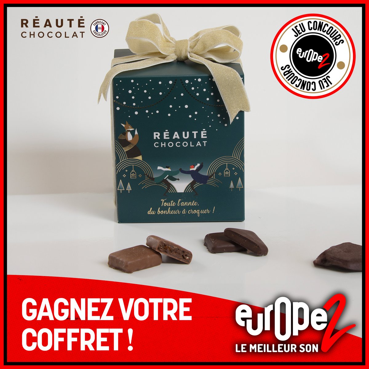 Europe2's tweet photo. Vous avez déjà ouvert toutes les cases de votre calendrier de l'Avent ? 😋
Pas de panique, Europe 2 vous offre de délicieux @Reaute_Chocolat 🍫

Pour GAGNER votre coffret :
➡ LIKEZ le post
➡ PARTAGEZ le post https://t.co/692bUvAinj