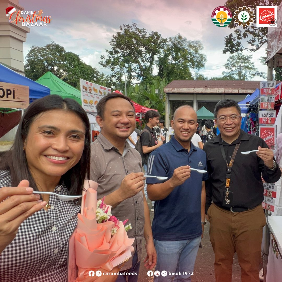 bisok1972's tweet photo. It's a wrap for Day 1 and 2 of CARAMBA goes to UPLB! Here are the hottest moments we've captured just for you 🔥

Visit the UP ABS booth on Dec 12 to 14, 4 to 8 pm at UPLB Christmas Bazaar. See you there! 🤗

#CARAMBAxUPABS 🌶 https://t.co/t17lTjj0h4