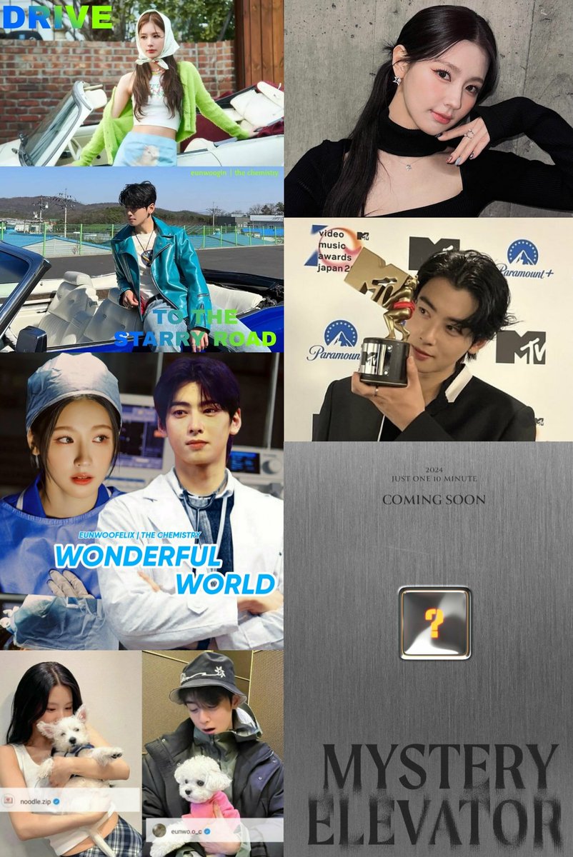 feliceunwoo's tweet photo. 2022 : DRIVE - Drive To The Starry Road - Starry Caravan - Rose flowers
2023 : Teacher - #AGoodDayToBeADog - Allergy - Queencard - Doctor - Paradise - #WonderfulWorld
2024 : Mystery Elevator & something will be released next year 😊 #CHAEUNWOO #MIYEON #ASTRO #GIDLE #Chemistry https://t.co/54YAyDE1F0