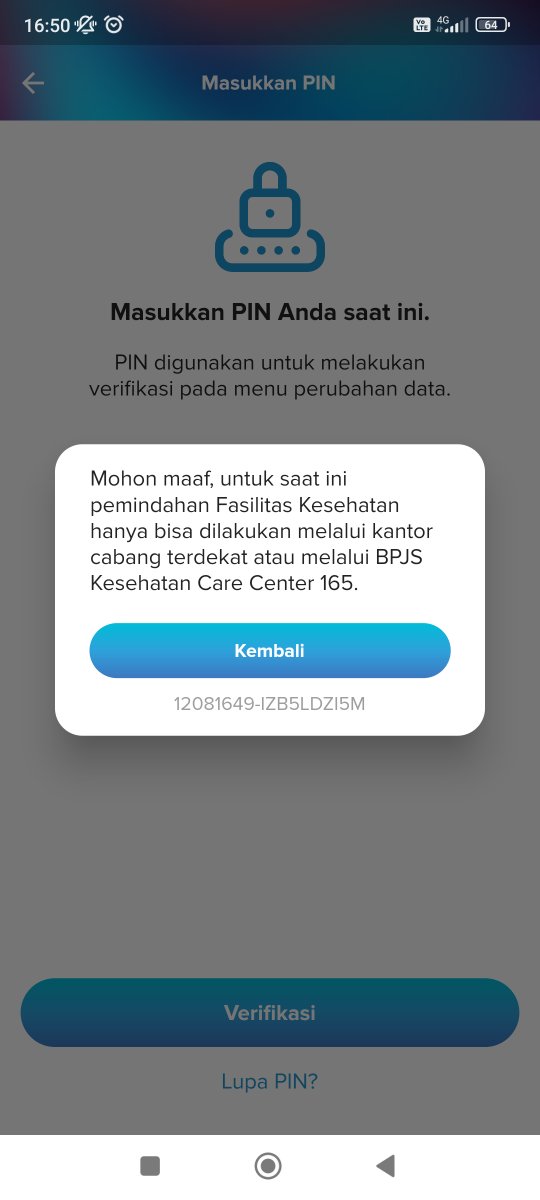 DinieME29's tweet photo. @BPJSKesehatanRI kok ini gagal ubah faskes? https://t.co/BSvBRierWG