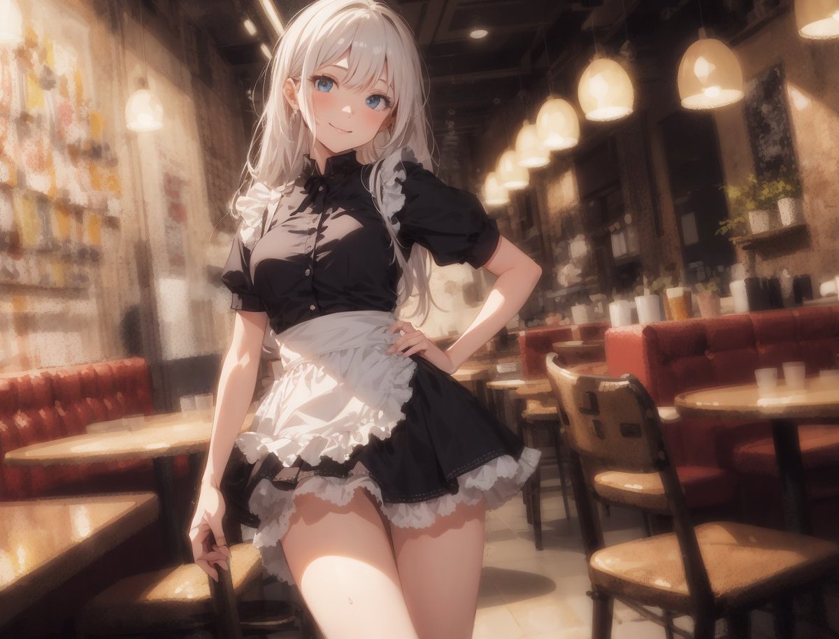 YamatakaAIart's tweet photo. カフェ店員さん #AIイラスト https://t.co/uzrCJjN5KY