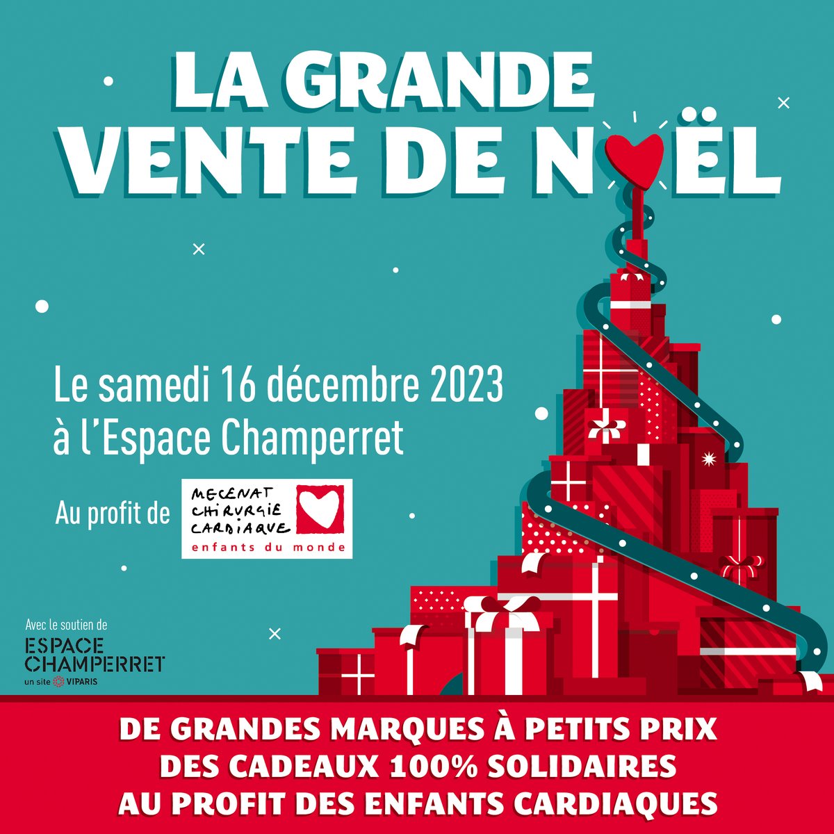 ⚠️ ATTENTION CHANGEMENT DE LIEU ⚠️ Cette année nous vous accueillons à l’Espace Champerret (Paris, 17ème) ! Comment y accéder ? 👉 bit.ly/GrandeVentedeN… La formulé, elle, reste la même ! Rendez-vous dans une semaine pour sauver des enfants cardiaques tous ensemble ! ❤️‍🩹