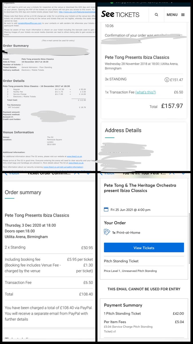 KellyAnneT's tweet photo. Soz if this is a bit busy but. I actually can’t believe the cost increase for @petetong @julesbuckley …seen this amazing show numerous times but just can’t justify that. Sad times we live in. https://t.co/GovebutYor