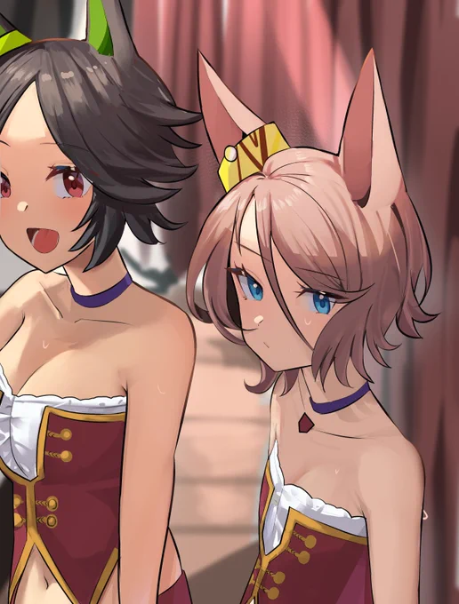 #ウマ娘 練習おわり、舞台袖  チケタイ