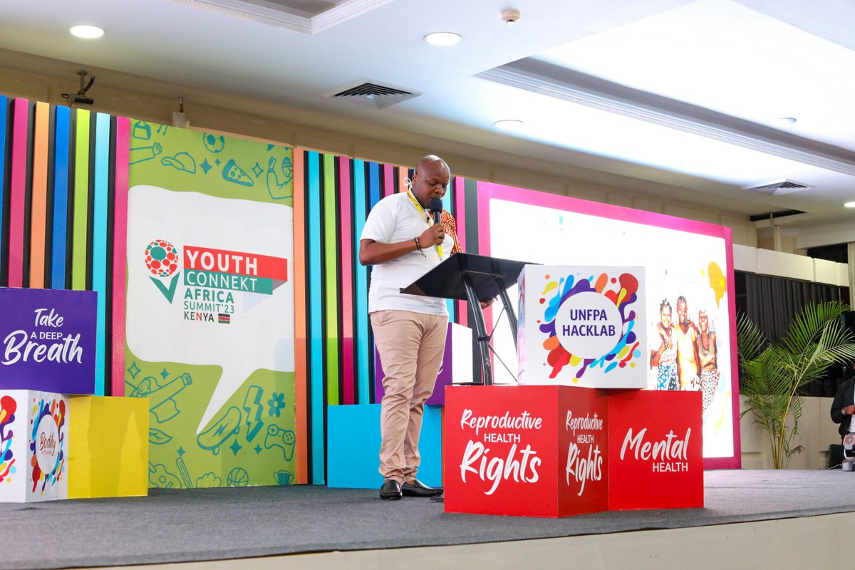 Lydiasiso's tweet photo. At @YouthConnektAf, thrilled to witness the groundbreaking final pitch of 10 innovators in the HackLab for Mental Health and ASRHR. As a dedicated advocate for SRH and combating sexual harassment, this initiative holds immense promise. #YouthConnektAf #SRHAdvocacy
#UNFPAHAcklab https://t.co/PTm7dwiKcJ