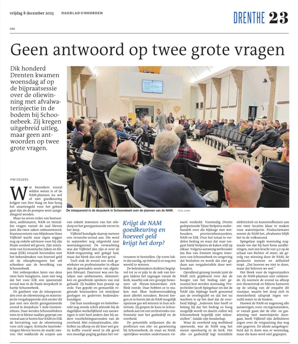 Je hebt meer aan de deskundigen die de feiten toelichten dan aan  bestuurders die praten over “complexe processen” en om de brij heen draaien. Geen duidelijkheid over vergunning of of over bijdrage. Gemiste kans. <a href="/dvhn_nl/">Dagblad van het Noorden</a> @MinisterieEZK