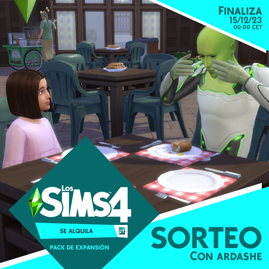 🎉 ¡SORTEO! 🎉 Vive la magia de Los Sims 4 Se Alquila de EA para PC 🖥️ Participa y podrás ganar una clave.

1⃣ Sígueme en TikTok: tiktok.com/@ardasheg responde con una captura para que lo vea👀
2⃣ Haz RT

¡Gracias #EACreatorNetworkt! 🙌
¡Buena suerte! 🍀✨#TheSims4ForRent