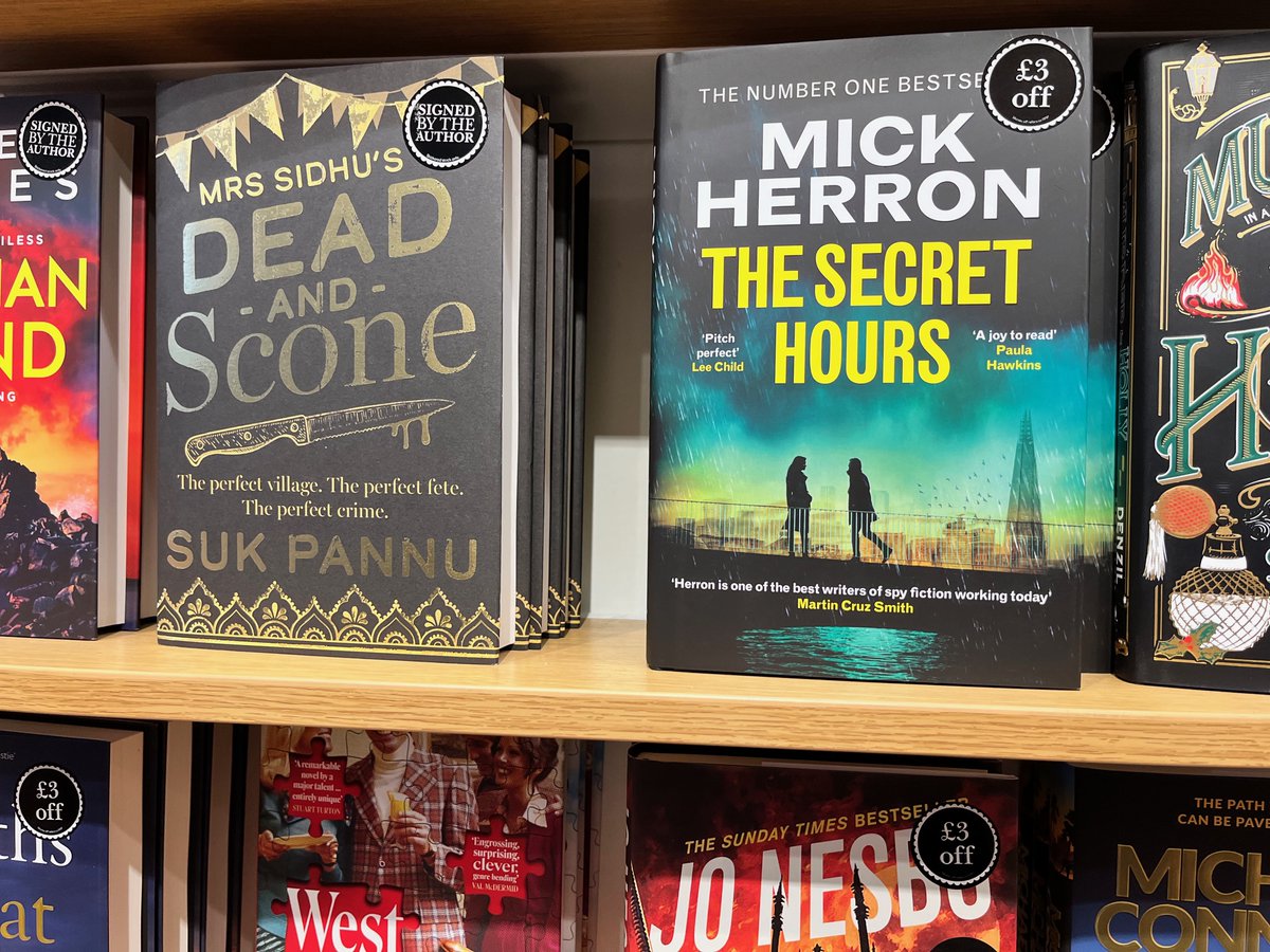 Would like to think the occupants of #MickHerron's Slough house, can smell the aubergine bhaji wafting across from Mrs Sidhu's Slough house.
#crimefiction #mrssidhusdeadandscone