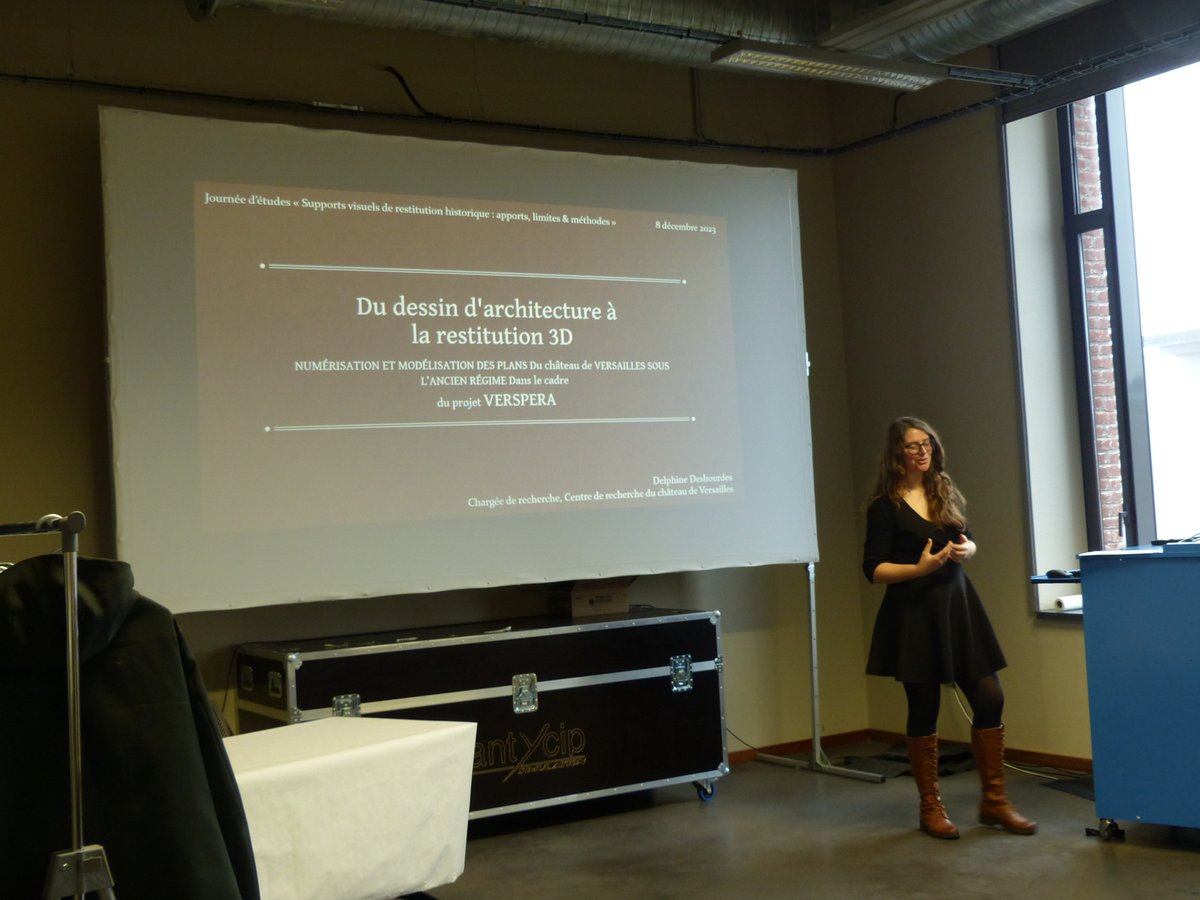 FR_SCV's tweet photo. 8dec : Journée d'étude sur les supports visuels de restitution historique @FR_SCV à l'initiative d'E. Baillieul &amp; I. Paresys @IRHiS_ULille avec D. Desbourdes @CRCVersailles , S. Madeleine &amp; P. Fleury @cireve_unicaen et @AudreyGouy @HALMA_ULille &amp; S. Piccolomini (asso nénuphar) https://t.co/7oOLsRyeoi