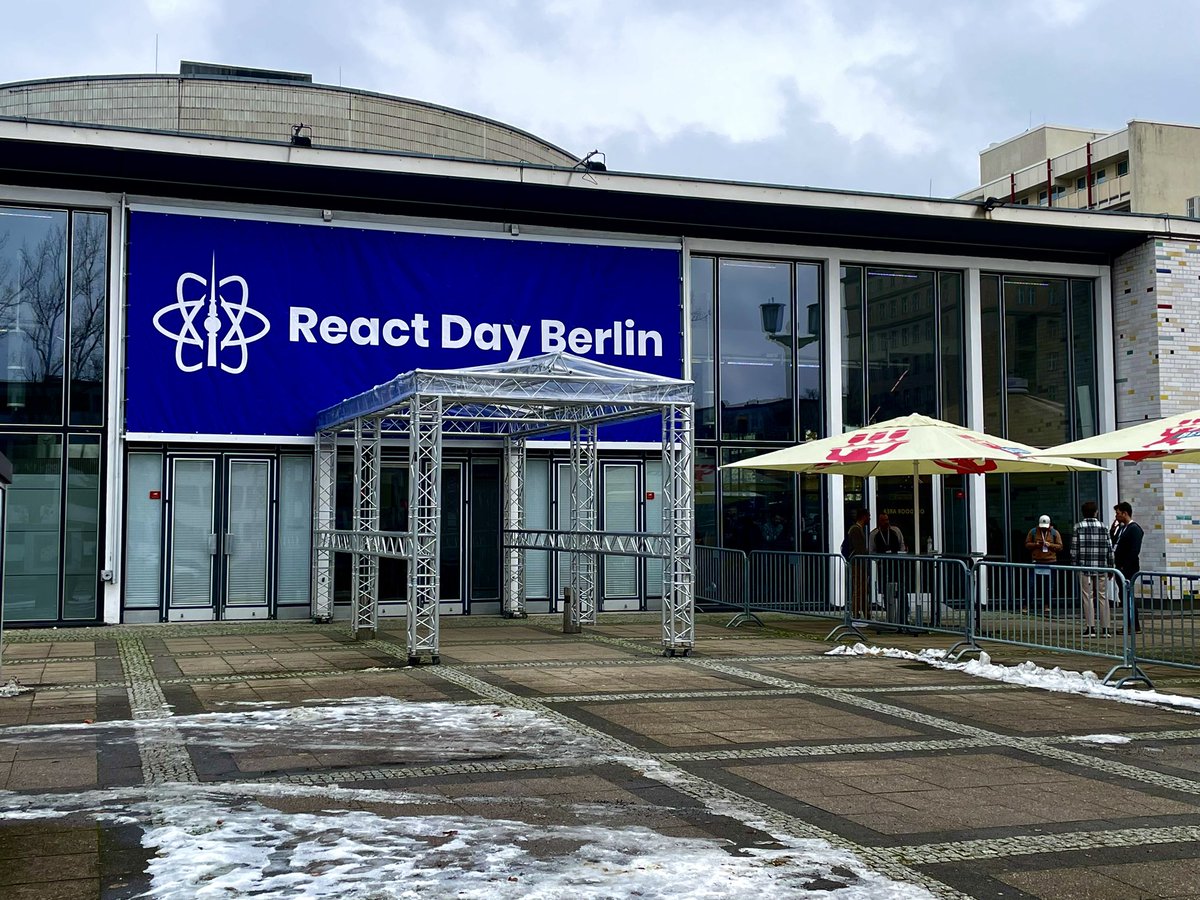 Excited to be at #ReactDayBerlin 🚀 If you're part of the Refine community and you're here too, we'd love to connect! Please send us a DM to chat. #reactdayberlin <a href="/reactdayberlin/">React Day Berlin 🗓 December 13 & 16</a>