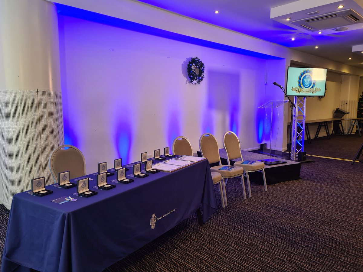 Devon and Cornwall Police Force Awards (@dcpforceawards) on Twitter photo A festive awards ceremony today at <a href="/ChinaFleet/">China Fleet</a>, a mixture of Long Service and Chief Constable's Commendations. Congratulations to all <a href="/DC_Police/">Devon & Cornwall Police</a> <a href="/DCCJimColwell/">A/CC Jim Colwell</a> A festive awards ceremony today at <a href="/ChinaFleet/">China Fleet</a>, a mixture of Long Service and Chief Constable's Commendations. Congratulations to all <a href="/DC_Police/">Devon & Cornwall Police</a> <a href="/DCCJimColwell/">A/CC Jim Colwell</a>