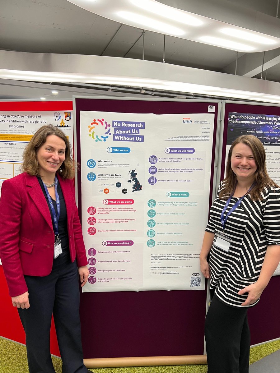 The Nothing About Us Without Us research was shared at #SeattleClub23 by Amy and Vaso from the team. Find out more about the project learningdisabilityengland.org.uk/no-research-ab… #SelfAdvocacyWorks