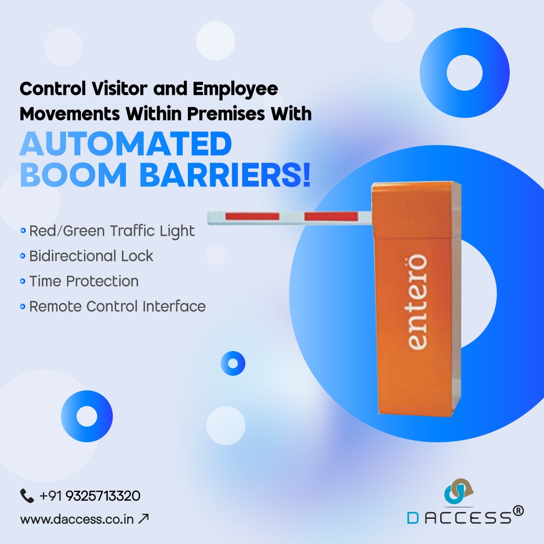 DAccess Boom Barriers, Elevating Security, Automating Access Control for Effortless Premises Management!
#DAccess #boombarriers #boombarriersystem #entrancecontrol #barriersystems #accesscontrolsystem #gatesecurity #automaticbarriers #entrancesecurity #elevatesecurity