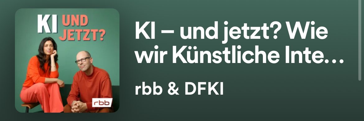 Quite timely to see our discussion on #AI in industry published on <a href="/SpotifyDE/">SpotifyDE</a> on the day that the #EUAIAct might be finalised - thanks for having me Nadia Kailouli and <a href="/albu/">Aljoscha Burchardt</a> and <a href="/rbb24/">rbb|24</a> and <a href="/DFKI/">DFKI</a> open.spotify.com/episode/2HHtjZ…