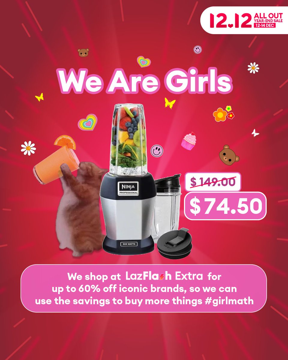 LazadaSG's tweet photo. And because weโre girls, we find trends to do up our posts. ๐
This 12.12, enjoy savings on savings with $8 Off EVERY $80 Lazada Bonus + Free Shipping on your #LazFlashExtra purchases! ๐ผ
#LazadaSG #LazSaveMoney
#LazadaSG1212ALLOUT https://t.co/a5ZrOGZkkH