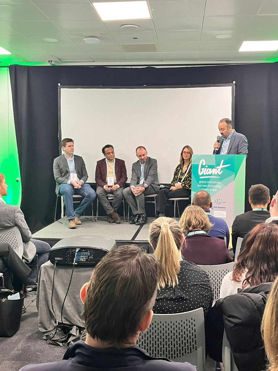 We had a fantastic time at #GIANT2023! Special thanks to our CTO @daniel_dt_toth, @DemirelEngin, Dr @mariapellise1 , Dr @EdSeward3 and @Sivaprakas4m_R for an insightful session on how #digitalhealth and #ai can transform patient care. #healthtech @GIANT_health