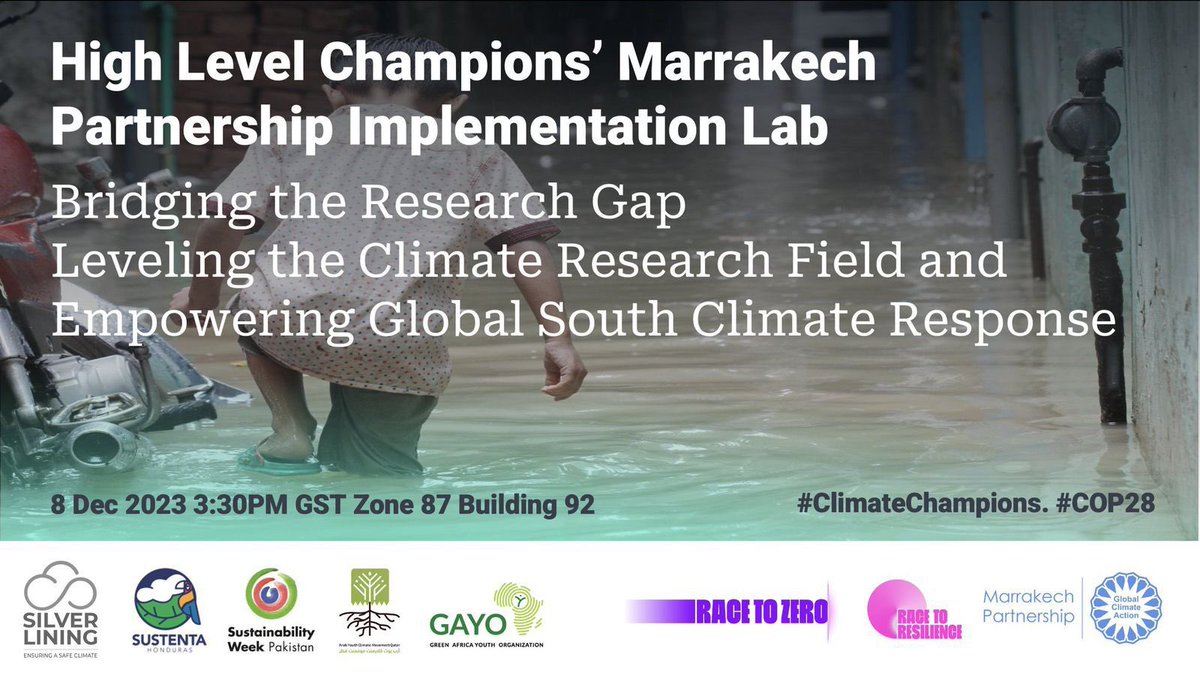 bbasejane2's tweet photo. Ongoing event at #COP28UAE

Striving to bridge the research gap, we're committed to leveling the climate research field and empowering Global South climate responses. Together, we can build a more inclusive and effective approach to tackle climate challenges. 🌍#ClimateResearch https://t.co/XA8ukgHMu7