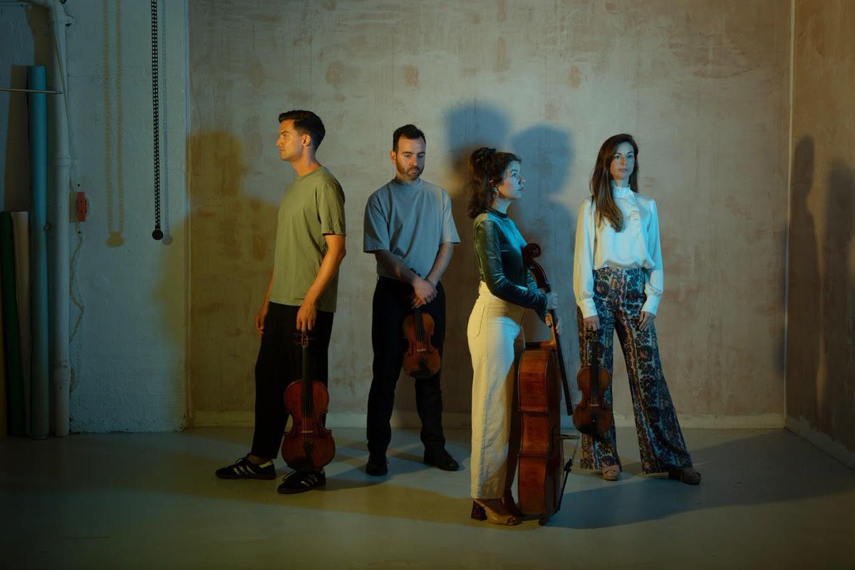 Spend this Sunday with @SolemQuartet and @Spotlight_C_C as they play a brand new string quartet by Edmund Finnis and works by Beethoven ✨ Book now 👉 buff.ly/47JIAOW 📸 Rachel Adams