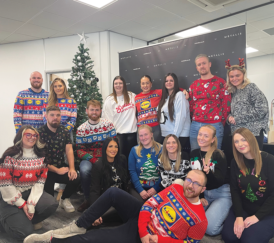 Metalis19's tweet photo. Everyone is looking very festive for Christmas Jumper Day here at Metalis! 🎄🎅
 
Christmas Jumper Day is Save the Children's annual event which raises money for the children who need it most. Show your support here: https://t.co/1Sa2Ja1t9Z 
 
#SaveTheChildren #ChristmasJumperDay https://t.co/TPhegtlRG5