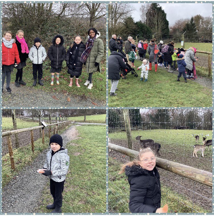 agjsschool's tweet photo. Some of our year 6 and year 2 children went on a very special trip yesterday to help the younger members of our local community. We fed the reindeer and helped Father Christmas give out some early presents. They must all be on the good list! 
#agjs #agjpshe #agjcommunity https://t.co/OUwYBRt2T7