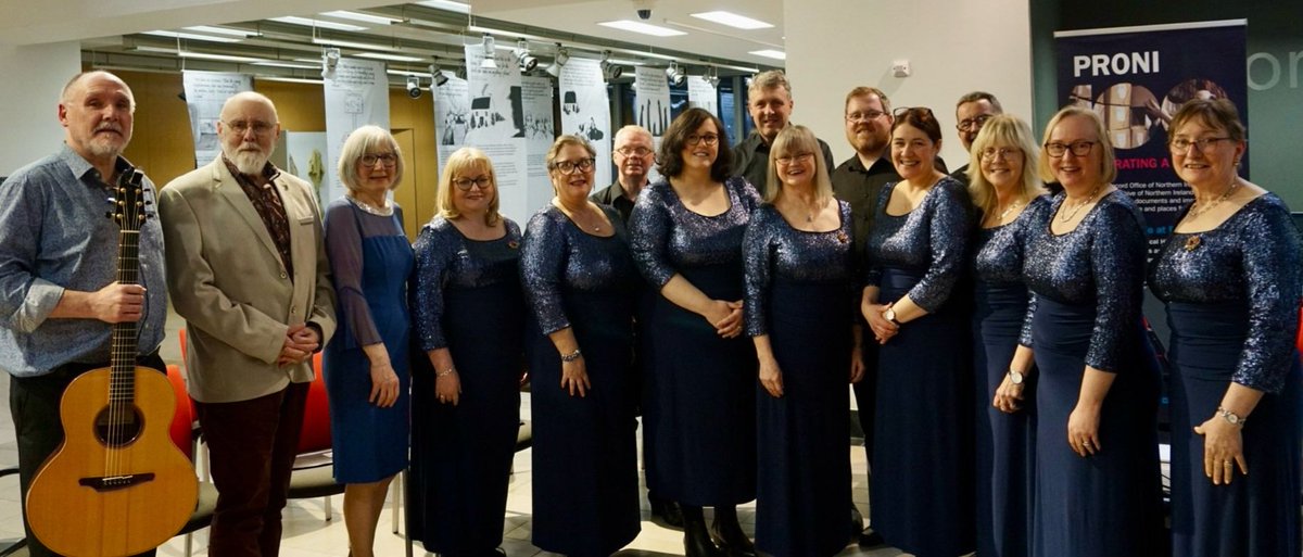 Thanks to PRONI for inviting Cantiunculae, as part of their 100 years celebrations, to present our carols and readings from the archives concert.
Special thanks to David McCann and Jim Johnston for debuting their composition "100 years" with us as part of the event. <a href="/nidirect/">nidirect</a>