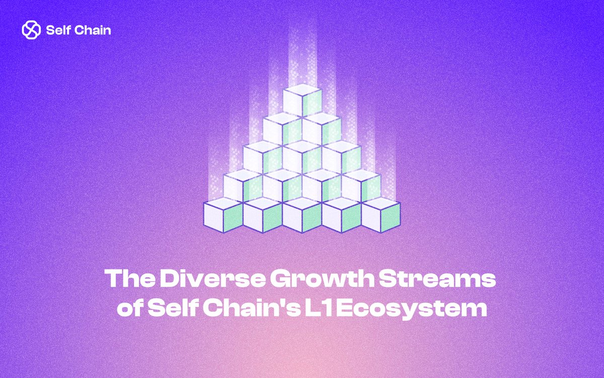 Discover the robust growth channels within Self Chain's L1 Ecosystem.

From integration fees to secure storage services, we're shaping a resilient blockchain environment.

Join the blockchain transformation with Self Chain.

Learn More: blog.selfchain.xyz/the-diverse-gr…